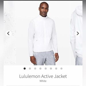 Lululemon Active Jacket White. Men’s size L. EUC